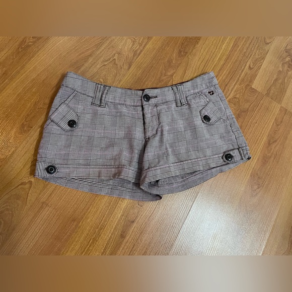 BILLABONG Pinstripe/Houndstooth Cotton Shorts - Picture 5 of 8